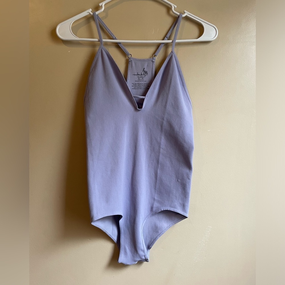 Intimately Free Free People Move Along Ribbed
Lilac Purple Bodysuit sz m/L - Picture 3 of 8
